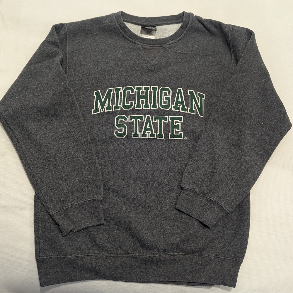 1990's Michigan State Arch Logo Crewneck Fleece